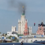 В Москве загорелась знаменитая высотка на Котельнической набережной