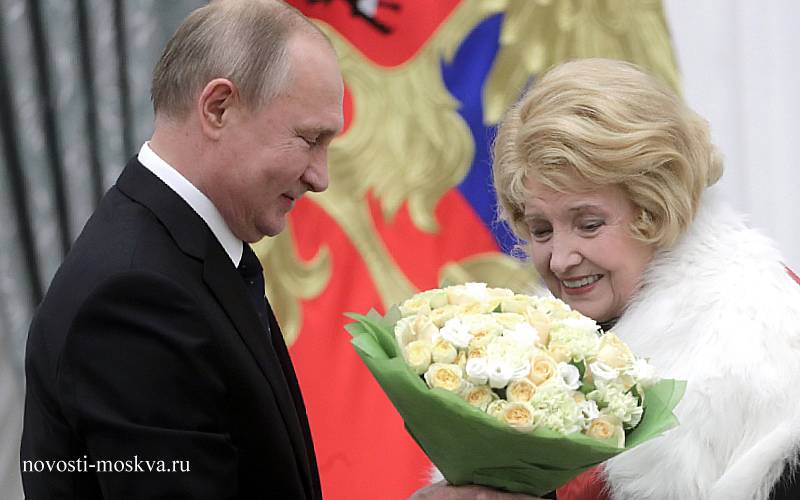Путин поздравил Татьяну Доронину с юбилеем